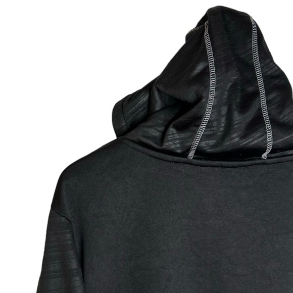 Star Wars Black Gray Stripes Long Sleeve Drawstring Hoodie Kangaroo Pocket Large - Picture 10 of 16